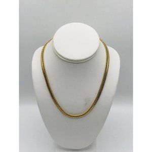 DM 10kgp herringbone chain fold over clasp 18” necklace